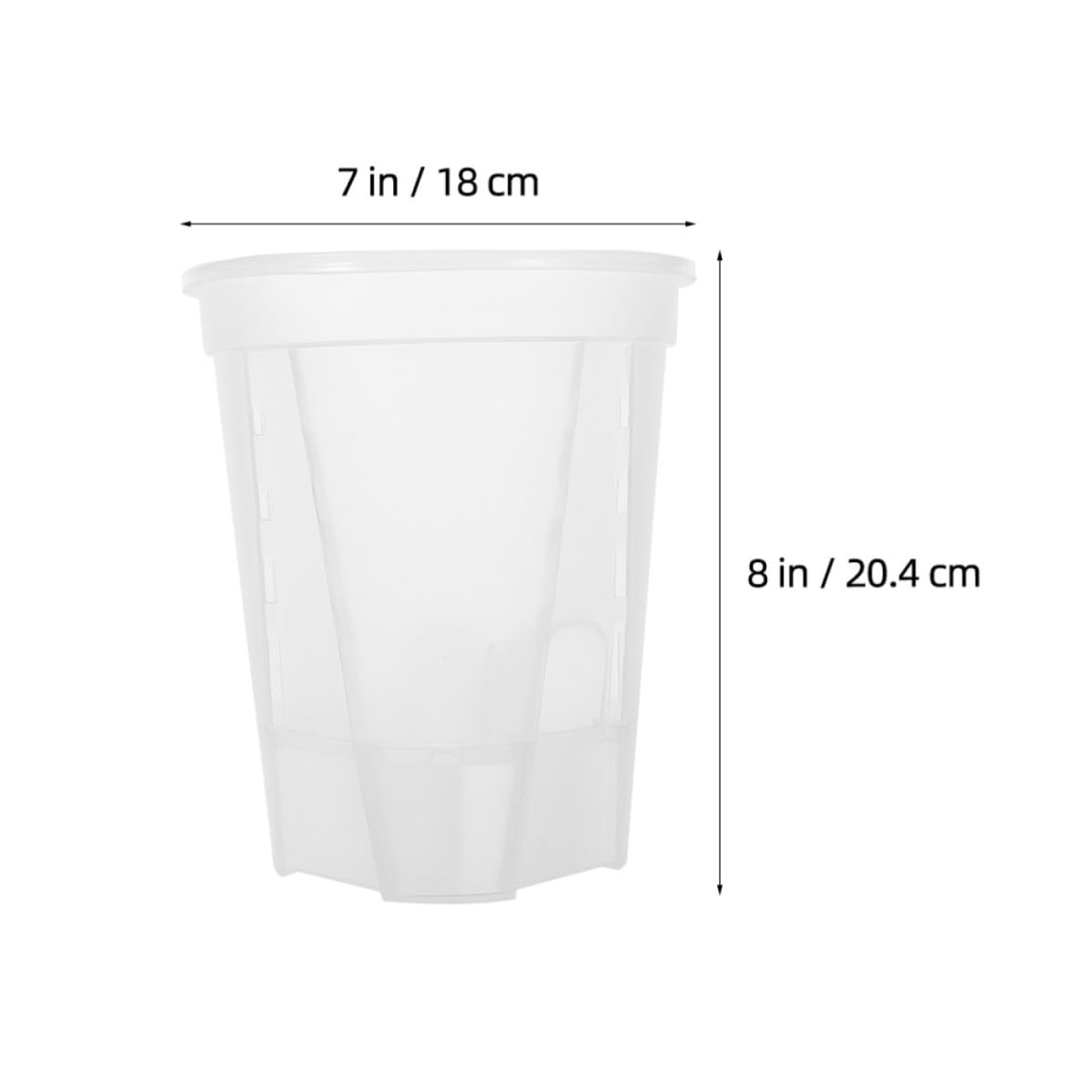 HEMOTON 5 Pièces Pot de Fleurs à Arrosage Automatique en PP Blanc Système Auto-Irrigation pour Orchidées et Plantes, Balcon Jardin, Design Moderne et Gain de Place