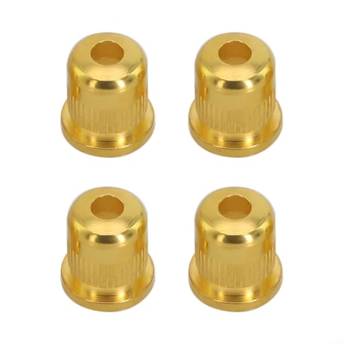 Paquete de 4 virolas de cuerda de bajo eléctrico, fundas de montaje de aleación de zinc para reemplazo...