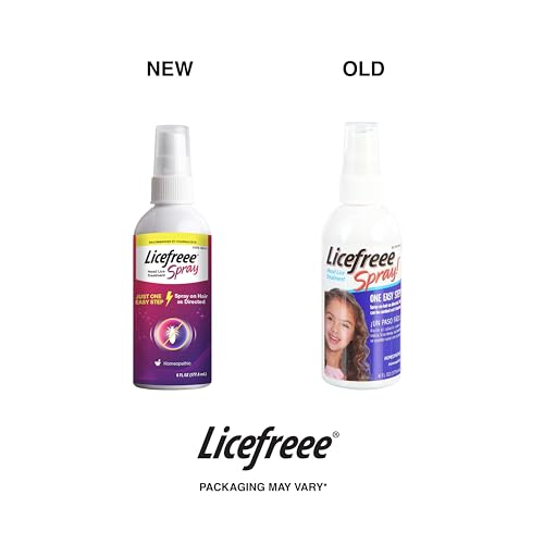 Image of Licefreee Spray! Head Lice Treatment for Adults and Kids - Includes Professional Metal Nit and Lice Comb, 6 Fluid Ounce