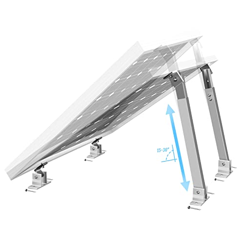 Držák solárního panelu, 76,2 cm, nastavitelný držák solárních modulů, 150 wattů nebo více, pro podporu solárních modulů, vhodné pro čluny, obytné vozy, střešní systémy nezávislé na síti