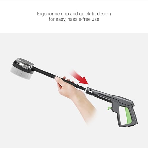 Image of DYLECT Rotary Brush Kit for High Pressure Washer - Spinning Brush Head for Deep Cleaning | Gentle on Paint, Tough on Dirt (Compatible with All dylect Pressure Washer only)