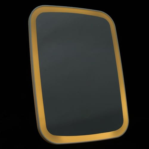 Espejo de maquillaje YARNOW blanco con luces LED para mesa de noche 2