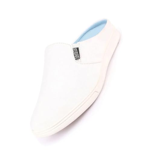 Image of FAUSTO Men's Casual Back Open Canvas Stylish Slip On Shoes (6-13 UK)
