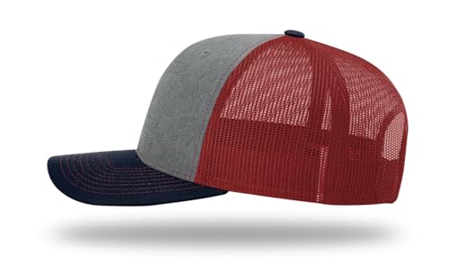 Image of Richardson 112 Trucker Hat - Premium Adjustable Snapback Hat - Structured Six Panel Richardson Blank Caps