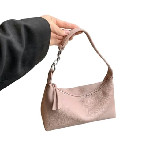 Gyios Handtasche Elegante Damen Handtaschen Hochwertige Pu Weiche Leder -unterarm -Tasche Pendeln Mit Umhängetaschen Mini -Bag Crossbody Women's Bag-rosa