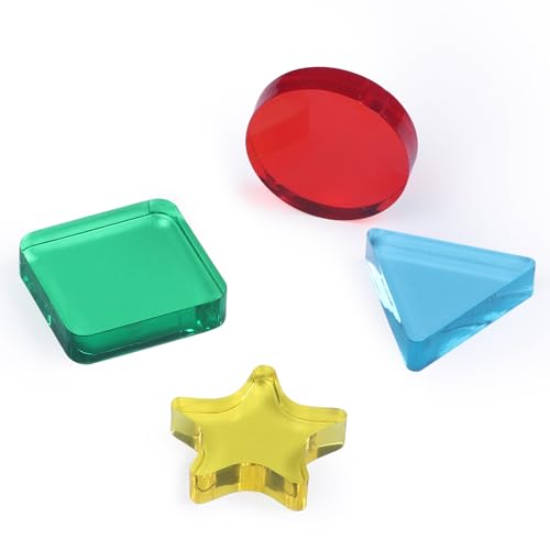 Image of Wooden Acrylic Sorting Stacking Toys, Shape Color Recognition Blocks Matching Puzzle,Fine Motor Skill Educational Preschool Learning Board Game,Early Childhood Development Puzzle Toys for Kids