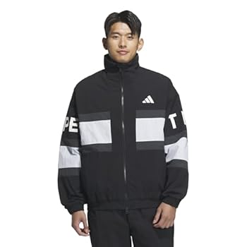 Adidas JSY33 Men's Wording Jersey Top, Oversized Fit, Woven