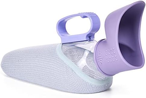 Unlnsiy 男性モデル約1000ml 女性モデル約700ml しびん 尿瓶・採尿器 携帯トイレ 尿量観察 漏れ防止 防臭カバー付き 清潔簡単 軽量 キャンプ 旅行 介護 長時間運転用 排尿ボトル 男性用尿瓶 尿器 尿瓶 採尿器ト (女性モデル約700m
