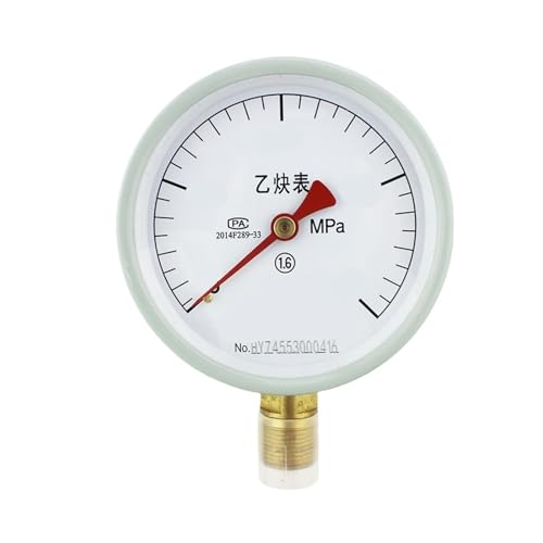 Manomètre acétylène haute précision YY-100 boîtier métal 0-1 MPa