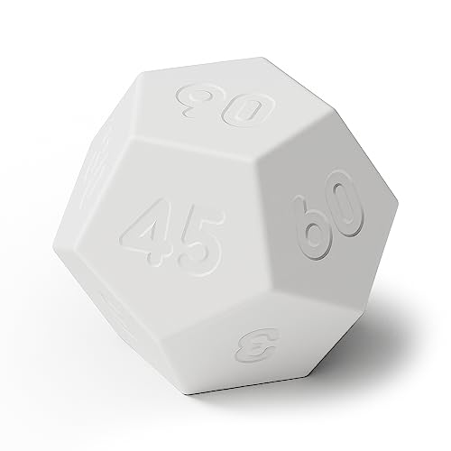 Mooas Pomodoro Multi Cube Digital Timer Clock (White, Dodecagon)