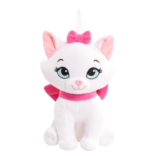 Disney Classics Bean Plush Marie, by Just Play , White