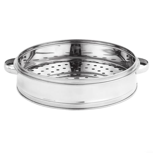 HomeVortex Cesta de vapor de acero inoxidable con asa de varias capas para verduras, arroz, mariscos, albóndigas, utensilios de cocina, 16, 18, 20 cm (vaporizador de 18 cm)