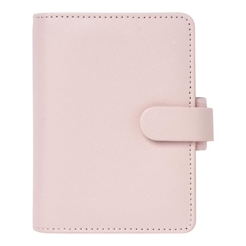 Organiseur de poche Filofax Saffiano mini rose poudré grain croisé