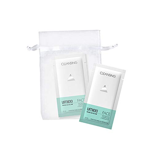 UMIDO Geschenk-Set | 1x Gesichtsmaske 15 ml Allantoin, D-Panthenol und Teebaumöl | 1x Organza-Säckchen | Pflegemaske | Wellness-Maske