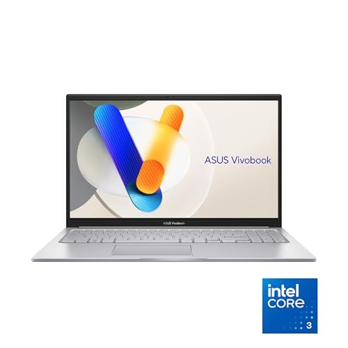 Image of ASUS Vivobook 15 Laptop - 15.6 inch FHD Display- Intel Core 3 100U - 8GB RAM - 256 GB SSD - Windows 11 Home - Cool Silver - F1504VA-PS34