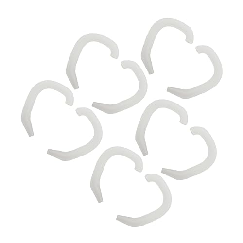 POPETPOP 5組 耳介 器 イヤーパッドコレクター イヤーサポートツール アダルト シリコンベビーイヤーサポート 突き出た耳当て パッチ 白い シリカゲル 赤ちゃん 型