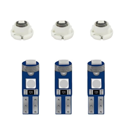Image of WLJH Extremely Bright Blue Instrument Cluster Panel Gauge Dash Bulbs + Climate Control Lights + Clock Light Led Kits for Lexus IS300 2001-2005, Pack of 12 | 3030 SMD, Dimmable, Modern Instrument Lights, Gauge Backlight, Climate Light, Time Display Illumination, 12-Pack