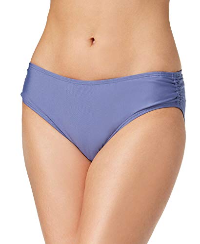 Calvin Klein Women's Shirred Hipster Bikini Bottoms, Blue, Small