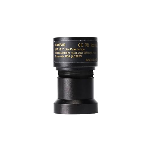 Image of HAYEAR 4K Electronic USB Microscope Camera, 8MP Digital Eyepiece Camera, Black