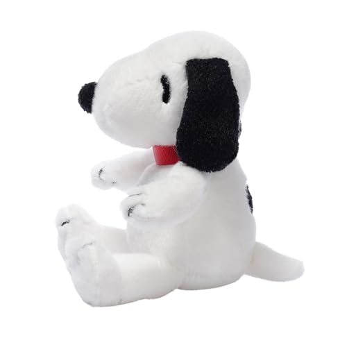 Image of Lambs & Ivy Snoopy Muslin Swaddle Blanket & Mini Plush Newborn Baby Gift Set