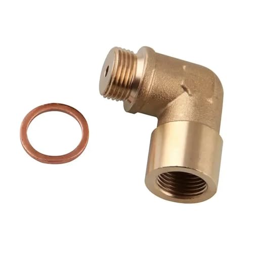Connecteur capteur oxygène M18*1,5 en laiton avec inclinaison protectrice à 90°