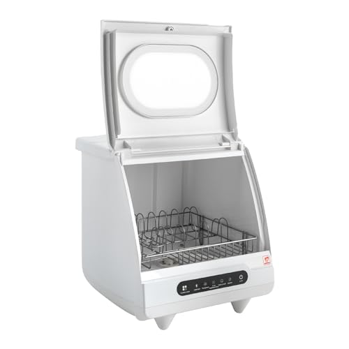Mini-Geschirrspüler, Tischgeschirrspüler Tragbarer Multifunktions-Geschirrspüler, 5 Waschmodi 360° rotierender Wasserfluss, geeignet für Wohnungen, Wohnmobile und Schlafsäle 6 Mini-Geschirrspüler, Tischgeschirrspüler Tragbarer Multifunktions-Geschirrspüler, 5 Waschmodi 360° rotierender Wasserfluss, geeignet für Wohnungen, Wohnmobile und Schlafsäle