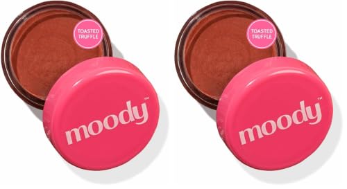 Image of Moody Plush 3-in-1 Lip, Cheek & Eye Tint- Toasted Truffle with Cacao Butter, Shea Butter & Jojoba Oil | Long Lasting | Paraben Free Lip Balm Moisturizer For All Skin Type, 5gm (Pack of 2)