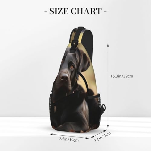 Bolso bandolera Labrador para hombre y mujer miniatura 3