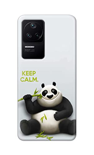 Image of PRINTFIDAA� Printed Hard Back Cover Case for Mi Poco F4 5G Back Cover (Cartoon Panda) -2808