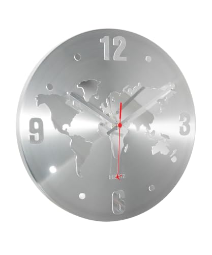 Reloj de Pared Mundo ARCHI Analógico de Aluminio 11.8 pulgadas miniatura 1