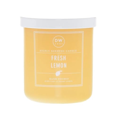 DW Home Fresh Lemon Scented Candle for Home 9 oz 8.8 oz Candle Jar Up to 33H Burn Time Luxury Scented Candle for Relaxation Gifting Home Dcor