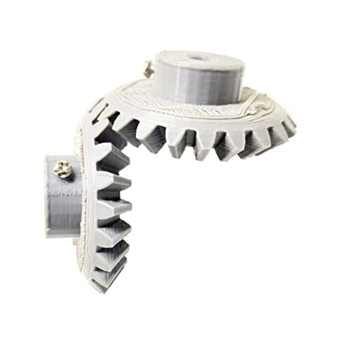 Image of INVENTO 4pcs 3D Printed Plastic Bevel Gear 22 Teeth (58mm dia), 10mm Width, 8mm hole, 2.5 Module for DIY Projects