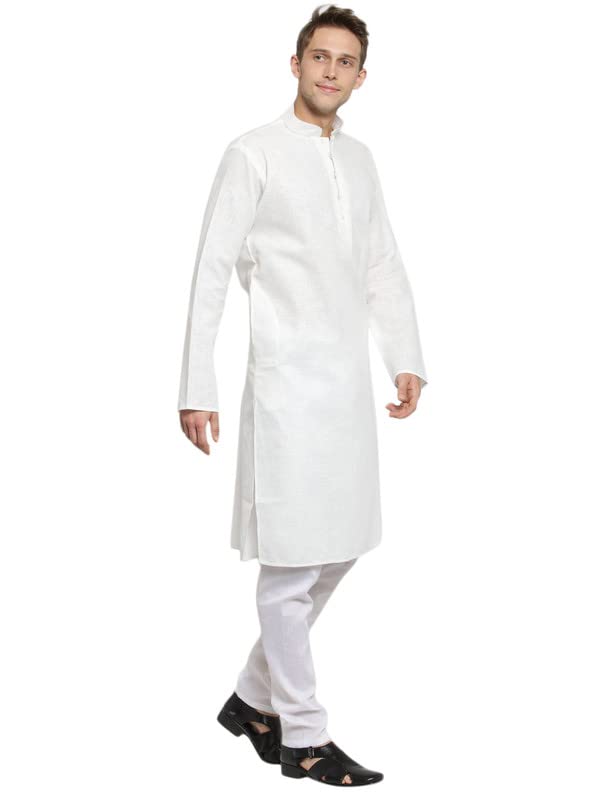 Image of RG DESIGNERS R VASUDEV Solid Cotton Kurta Churidhar set for Mens (10614)
