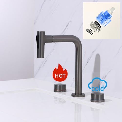 Robinetterie lavabo 3 trous extractible pour simplifier votre routine