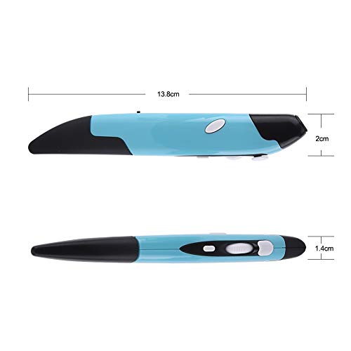 Dewin Wireless Optical Pocket Pen Mouse, Handwriting Input 2.4Ghz Wireless Air Mouse For Ppt Report, Longest Working Distance 32Ft(Blue) #TOP3