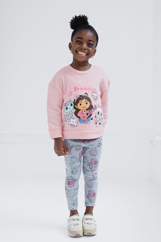Image of DREAMWORKS GABBY'S DOLLHOUSE Girls Sweatshirt & Leggings Set Toddler to Big Kid Sizes (2T - 10-12)