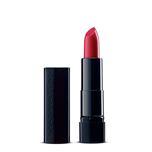 Manhattan All In One Lippenstift, Schimmernder Lipstick für langanhaltenden Glanz & Pflege, Farbe Hibiskiss 180, 1 x 4,5g