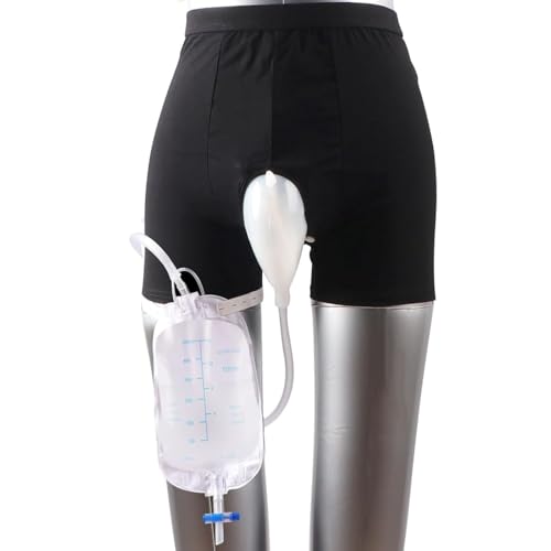 Wearable Urinal for Men External Catheter for Men Male Urine Collection Bag Stadium Buddy for Men Male Urine Collector Urine Collector for Men (L)