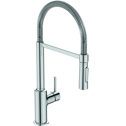 Ideal Standard Kolva Chef Mitigeur pour évier de Cuisine Avec Douchette extractible 2 Jets Bec Professionnel pivotant Economie d’eau BC473AA Chrome