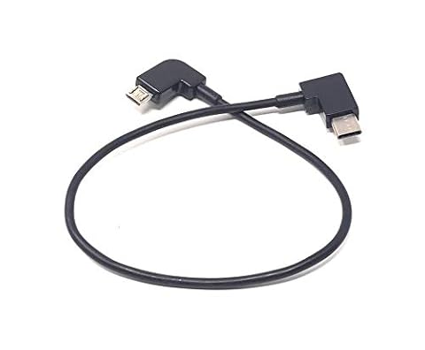 System-S Kabel Micro USB na 3.1 typ C prawy kąt 25 cm - kierunek ładowania Micro USB na typ C