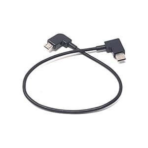 System-S Micro-USB naar 3.1 type C-kabel rechte hoek 25cm – laadrichting micro USB naar type C