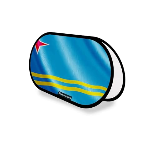 Drapeau Aruba extérieur ovale 70x120cm pour événement et salon