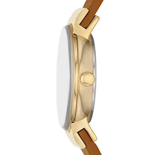 Skagen Women's Freja Lille Stainless Steel Quartz Watch With Leather Strap, Medium Brown, 12 (Model: Skw3031) #TOP19