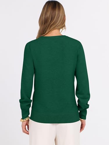 Image of ANRABESS Women's Long Sleeve V Neck Basic Sweaters | Classic Pullover Tops,Soft Loose,Business Casual Work,Travel Vacation,All Day Wear,Fall Spring Outfits,Winter Layer Clothing