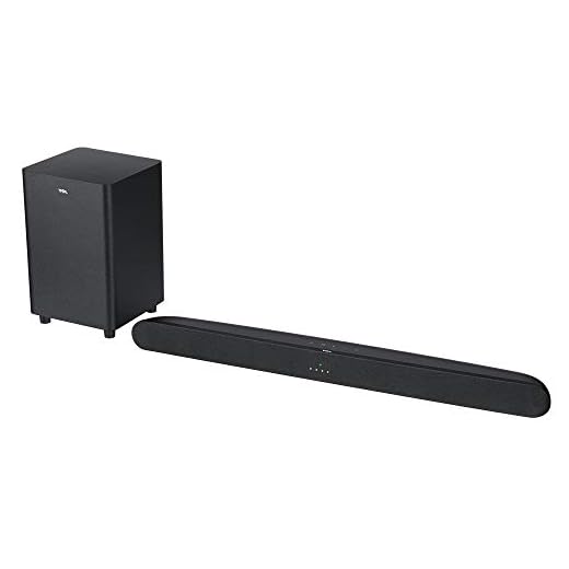 TCL Alto 6+ 2.1 Channel Dolby Audio Sound Bar with Wireless Subwoofer, Bluetooth – TS6110, 240W, 31.5-inch, Black