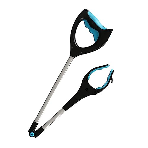 Image of SYGA 1 Piece Extending Kitchen Picker Claw Pick Up Rubbish Helping Hand Tool Garbage Picker(Blue)