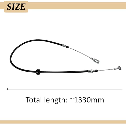 AERZETIX - C71989 - Handbremszug - Montageseite Hinterachse - kompatibel mit Iveco - OE-Nummern 500322988