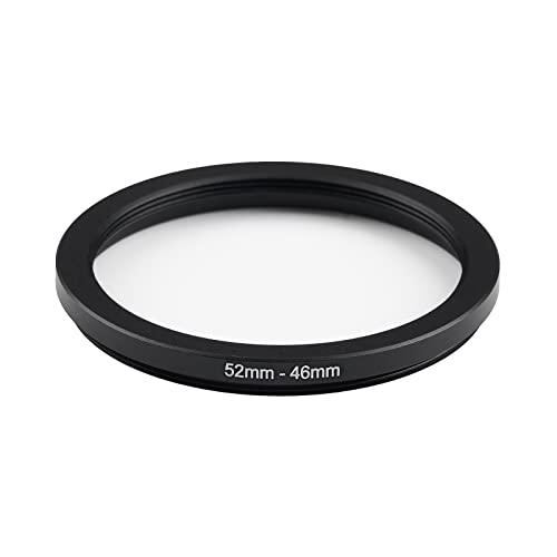Image of 52mm to 46mm Step-Down Ring Filter Adapter,for All Brands UV ND CPL, Metal Ring Step-Down Rings Adapter Filter (52mm-46mm)