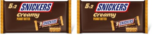 Barres Chocolatées Snickers Creamy – 5 x 36,5 g Beurre de Cacahuètes & Caramel