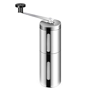 Koffie Grinder Handmatige Koffie Molen Mini Hand Koffie Molen Draagbare Thuis Keuken Reizen Hand Koffie Bonen Grinder/Zilver